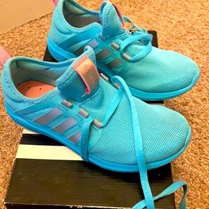 Blue and pink adidas bounce-WOMEN-6